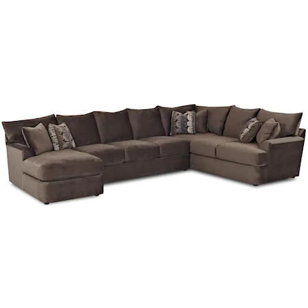 L-Shaped Sectional Sofa with Left Chaise